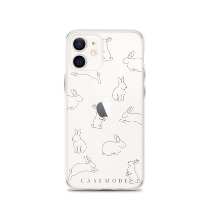 Bunny Bliss iPhone Case (Clear)