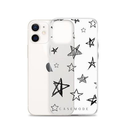 Star Struck iPhone Case (Clear Black)