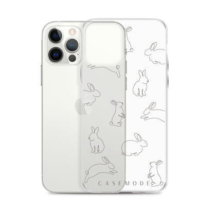 Bunny Bliss iPhone Case (Clear)