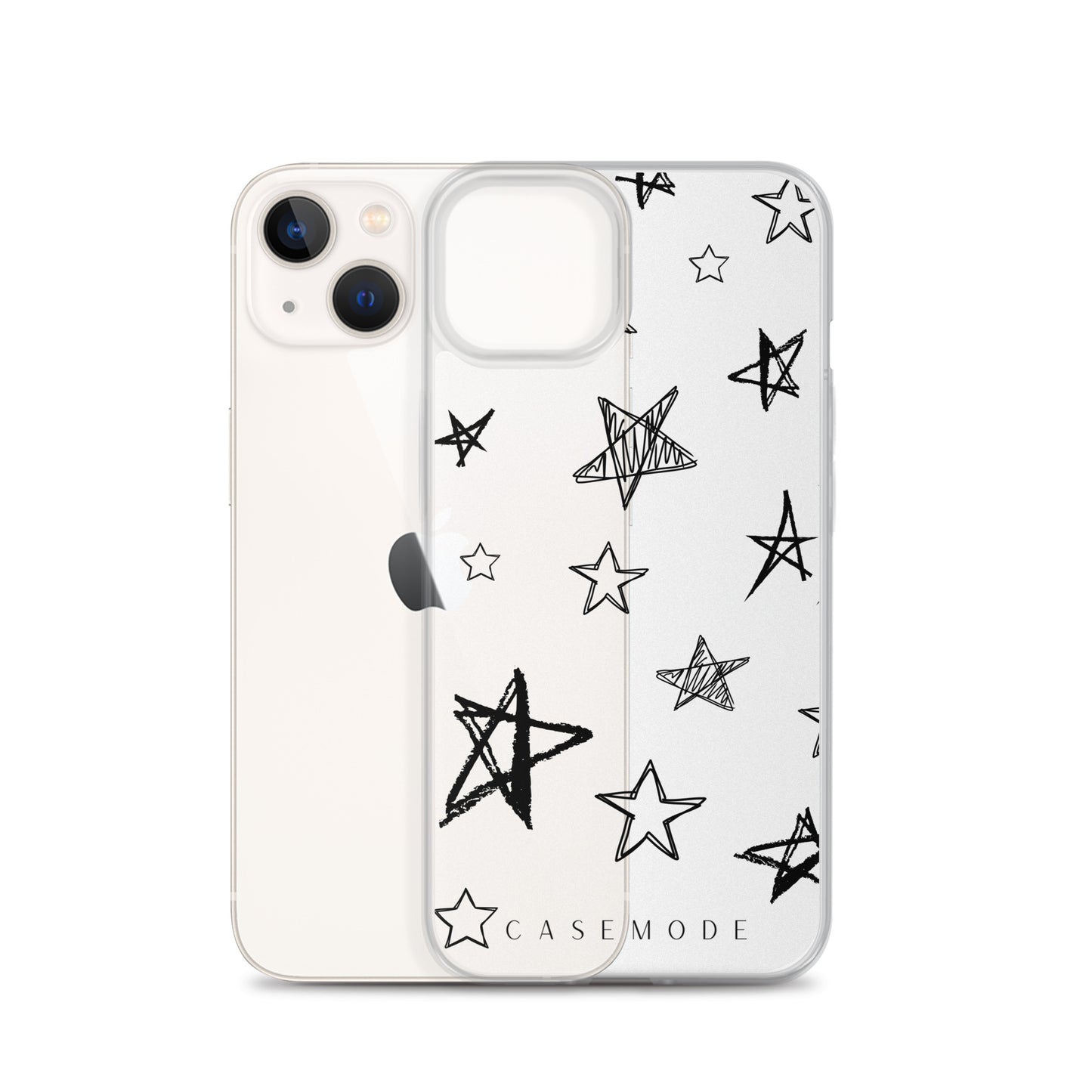 Star Struck iPhone Case (Clear Black)