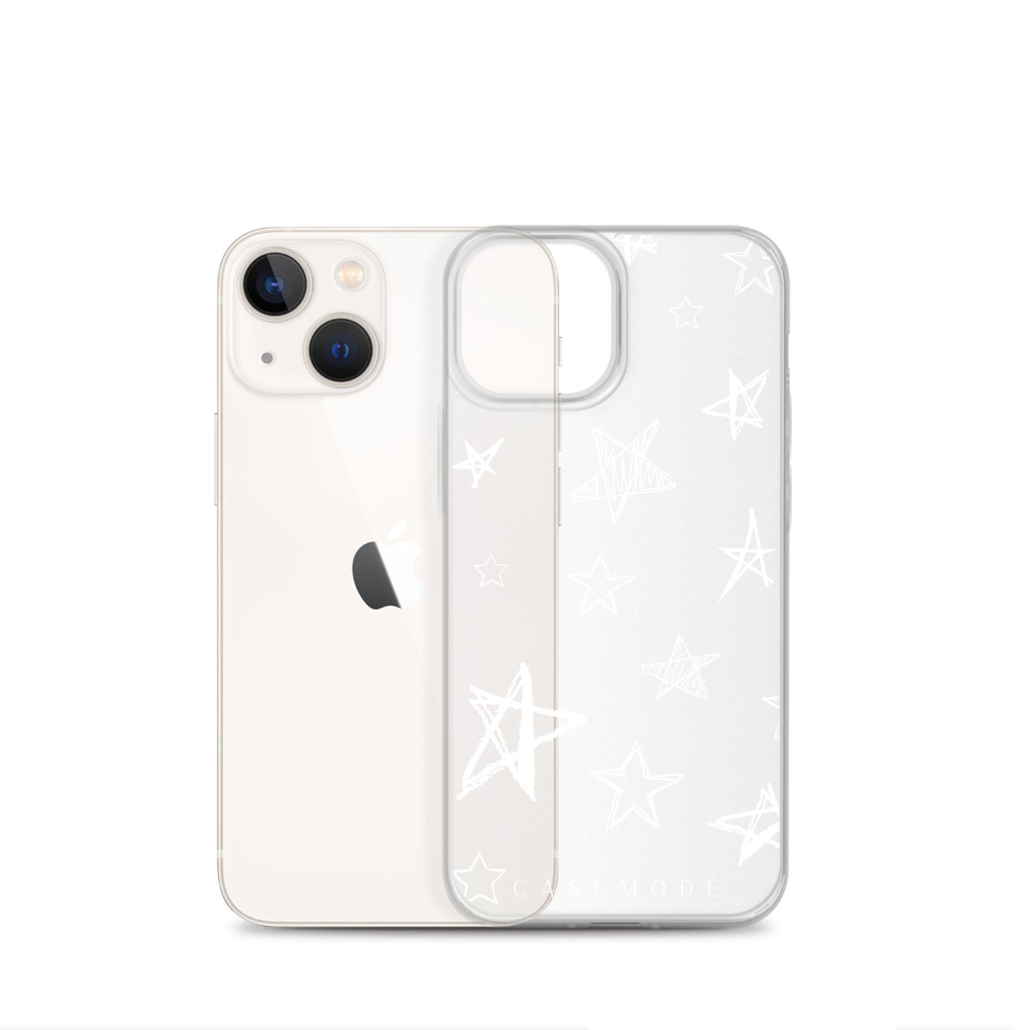 Star Struck iPhone Case (Clear White)