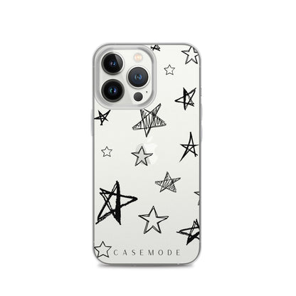 Star Struck iPhone Case (Clear Black)