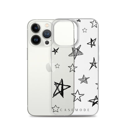 Star Struck iPhone Case (Clear Black)