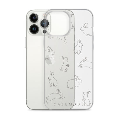 Bunny Bliss iPhone Case (Clear)