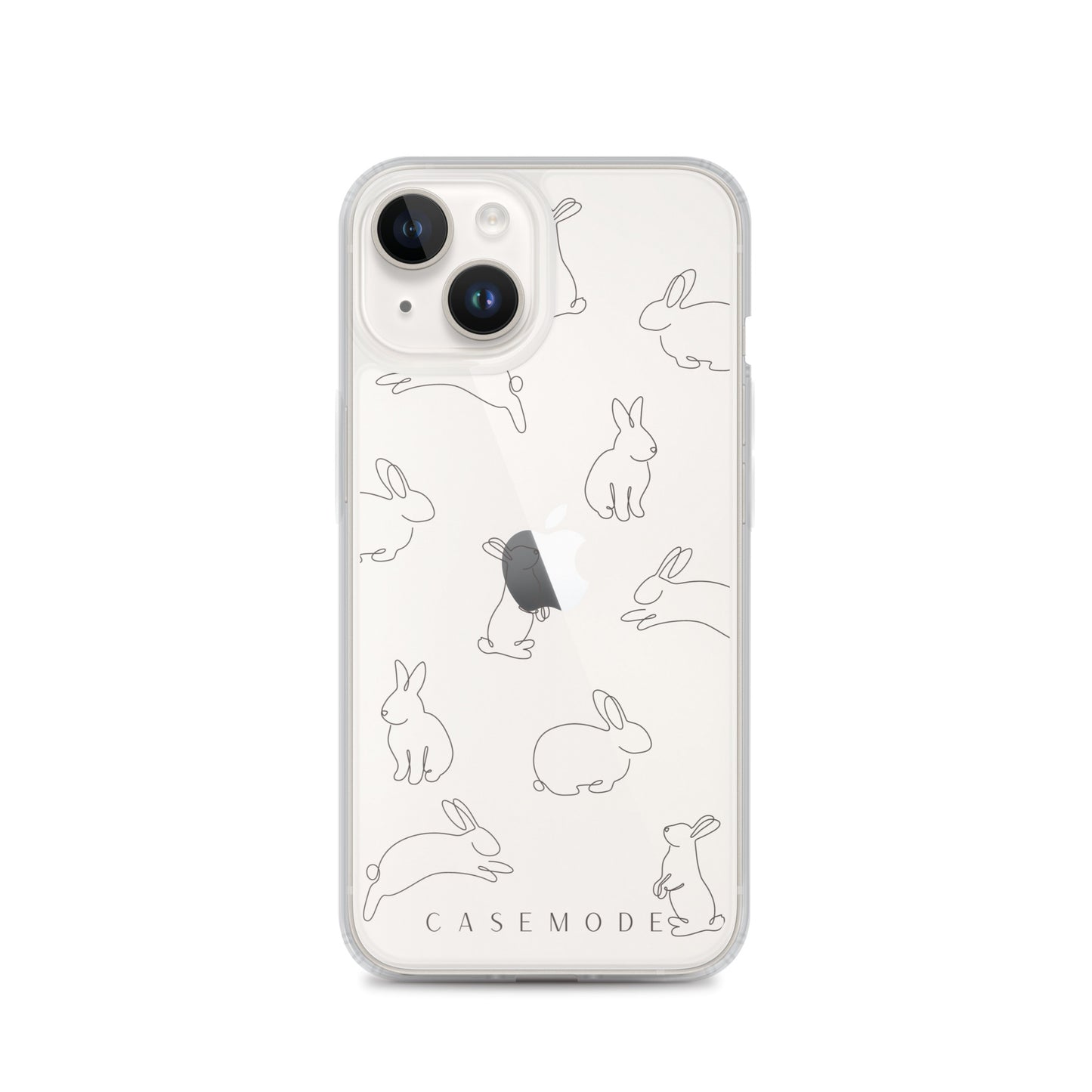 Bunny Bliss iPhone Case (Clear)