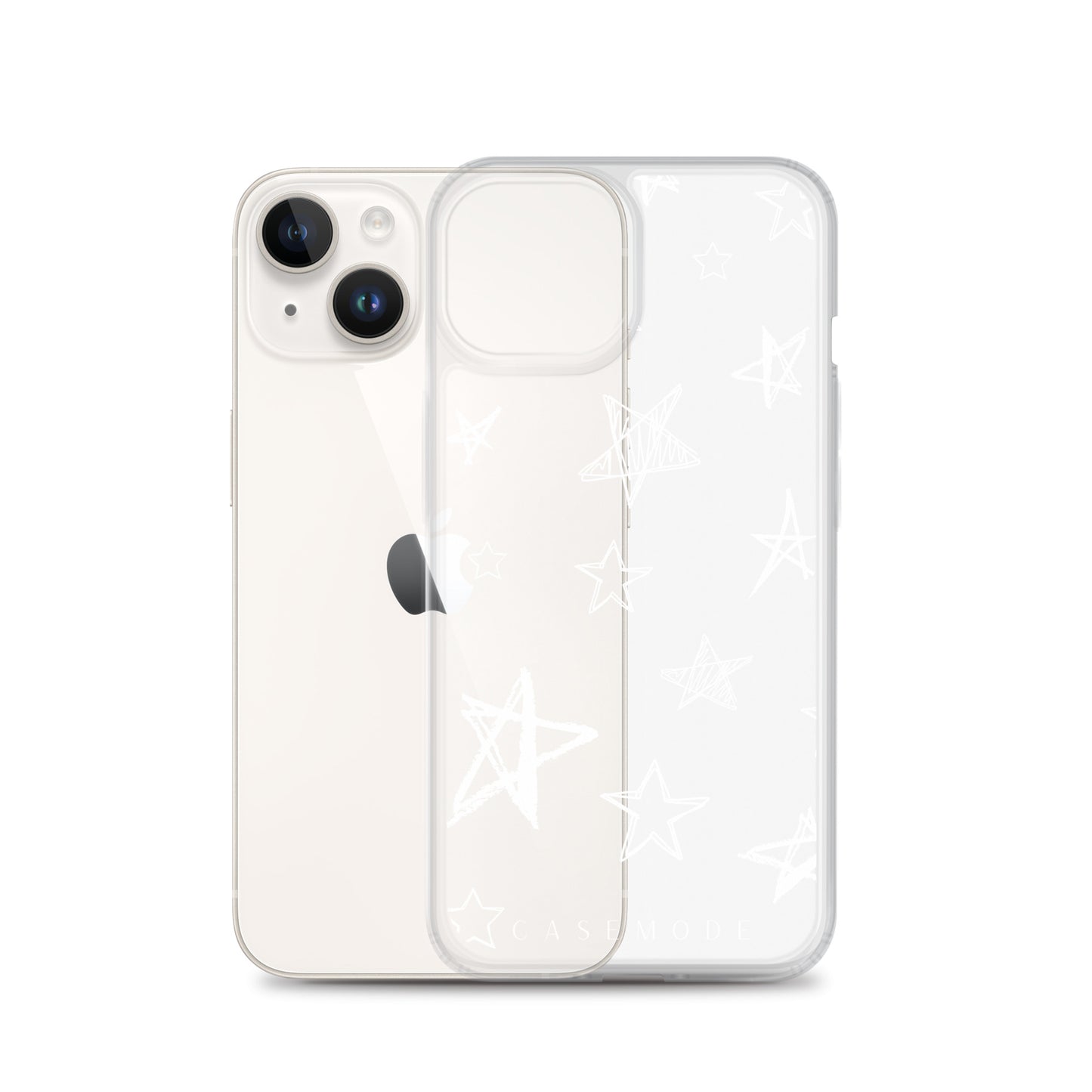 Star Struck iPhone Case (Clear White)