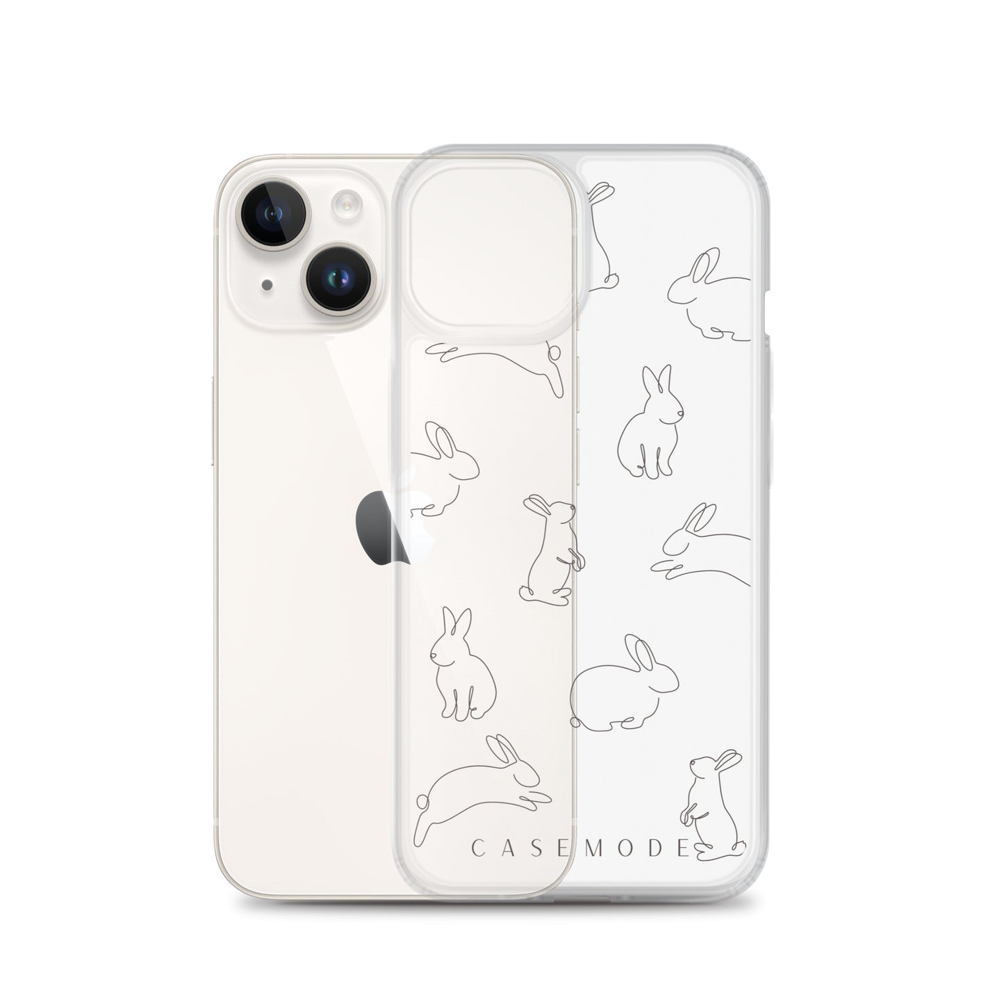 Bunny Bliss iPhone Case (Clear)