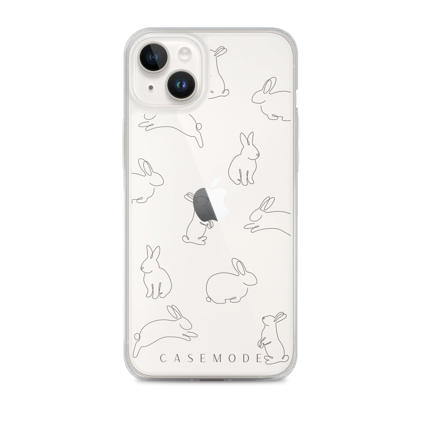 Bunny Bliss iPhone Case (Clear)