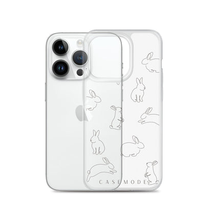 Bunny Bliss iPhone Case (Clear)