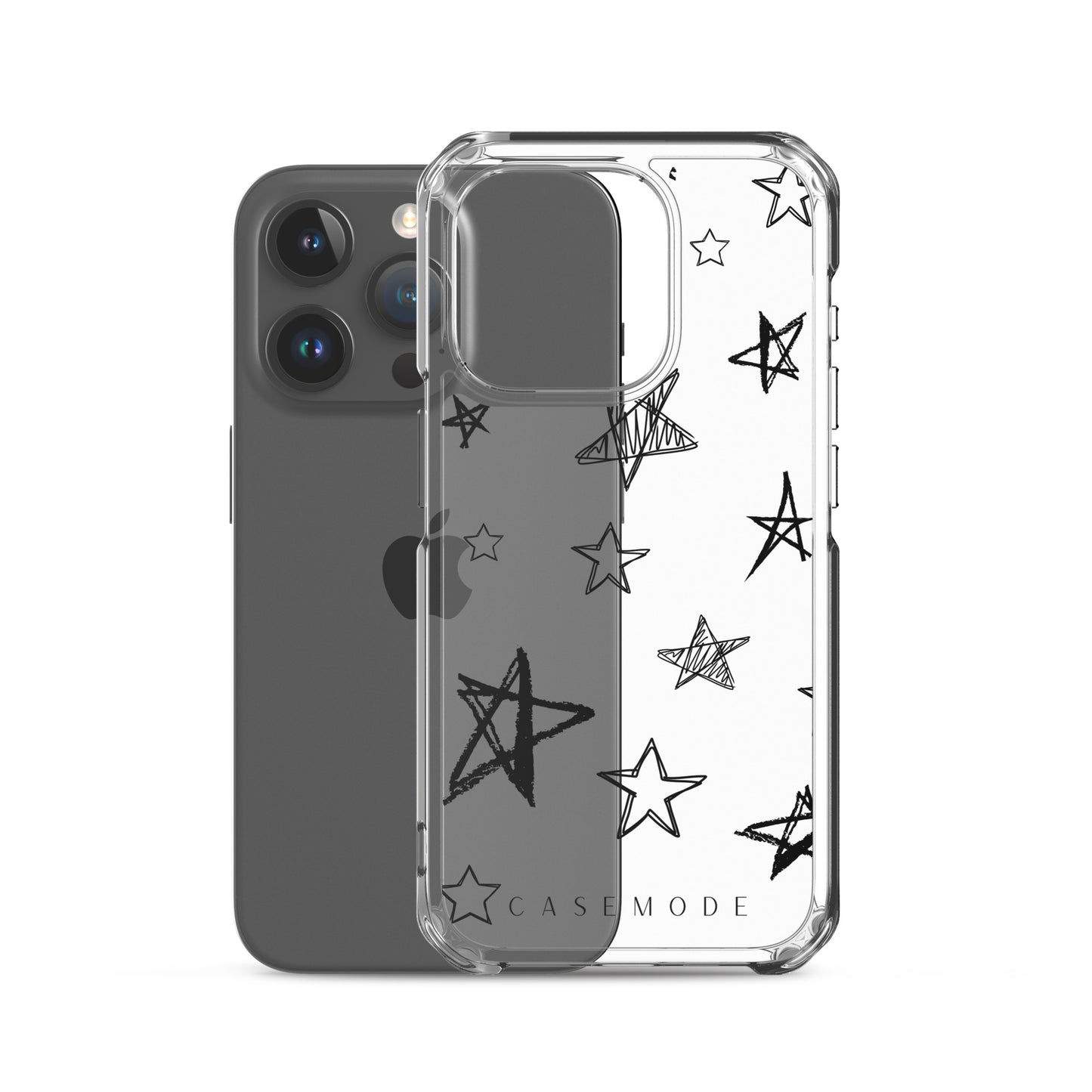 Star Struck iPhone Case (Clear Black)