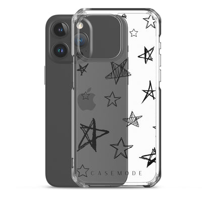 Star Struck iPhone Case (Clear Black)