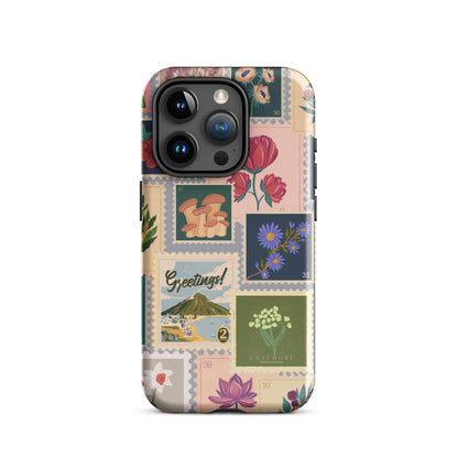 Vintage Bloom Premium Solid iPhone Case