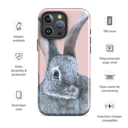 Bunny Blush Premium Solid iPhone Case