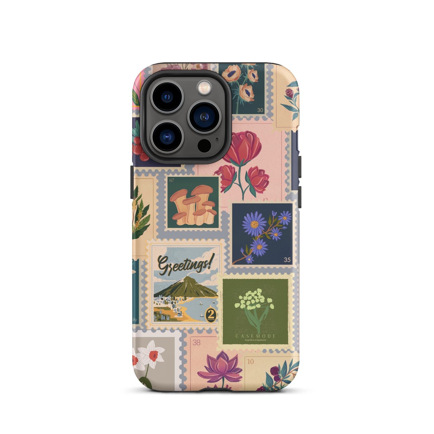 Vintage Bloom Premium Solid iPhone Case